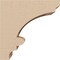 Ekena Millwork 3"W x 6"D x 6"H Classic Diane Rough Cedar Woodgrain TimberThane Corbel, Primed Tan CORUR03X06X06DIARCPR - alternate 5